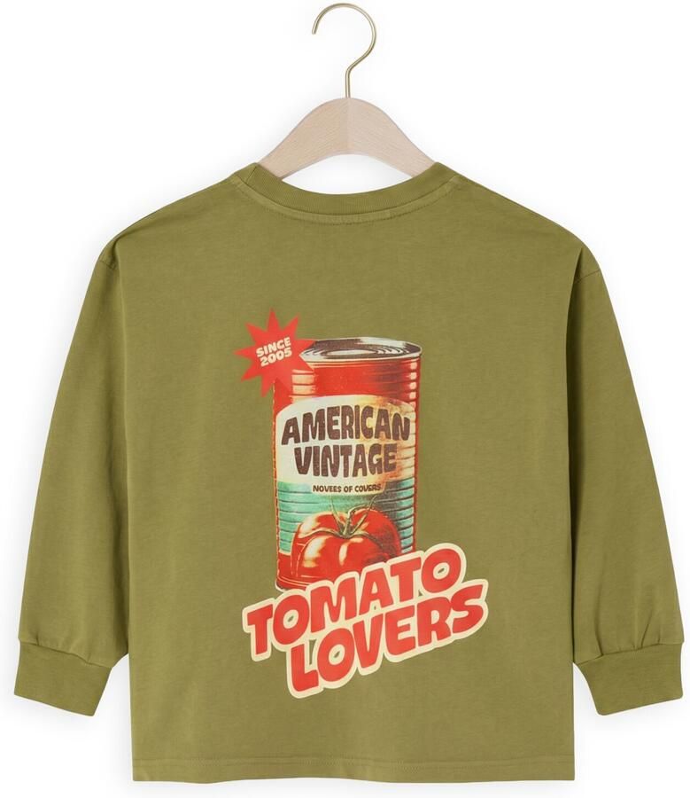 AMERICAN VINTAGE Jongens Polo's & T-shirts Fizvalley Longsleeve Khaki - Foto 2