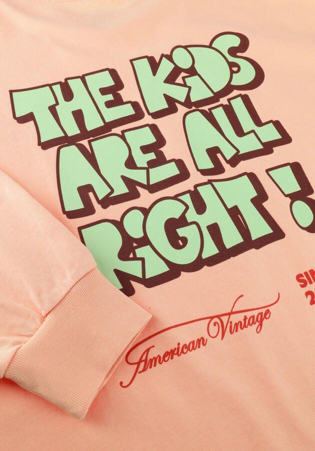 AMERICAN VINTAGE Jongens Polo's & T-shirts Fizvalley Longsleeve Roze