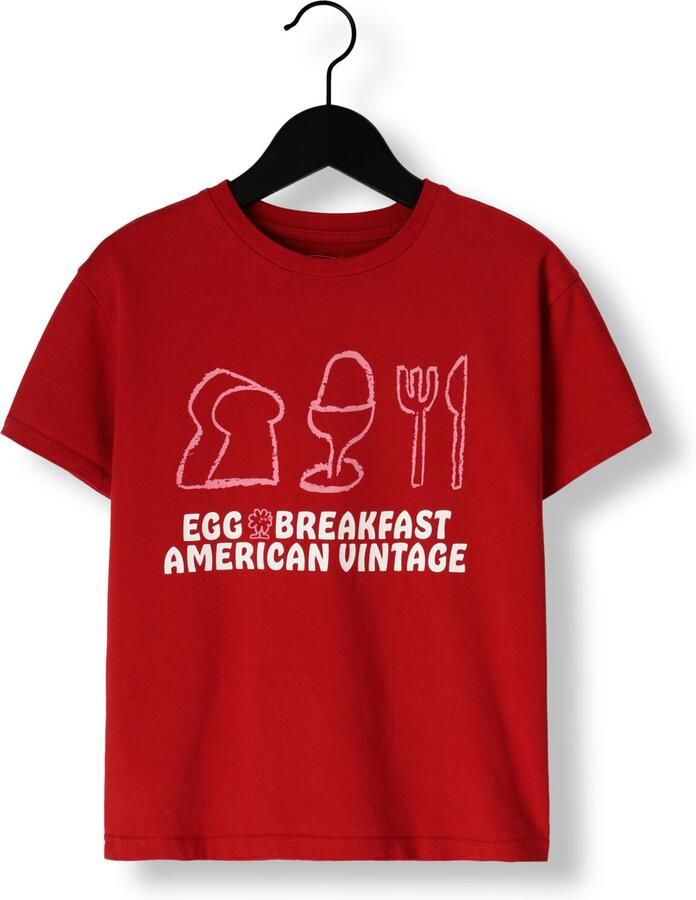 AMERICAN VINTAGE Jongens Polo's & T-shirts Fizvalley Rood - Foto 2