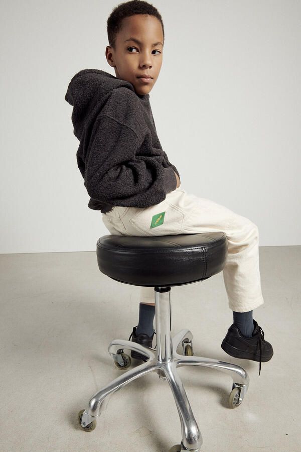 AMERICAN VINTAGE Meisjes Truien & Vesten Bobypark Sweat Grijs - Foto 2