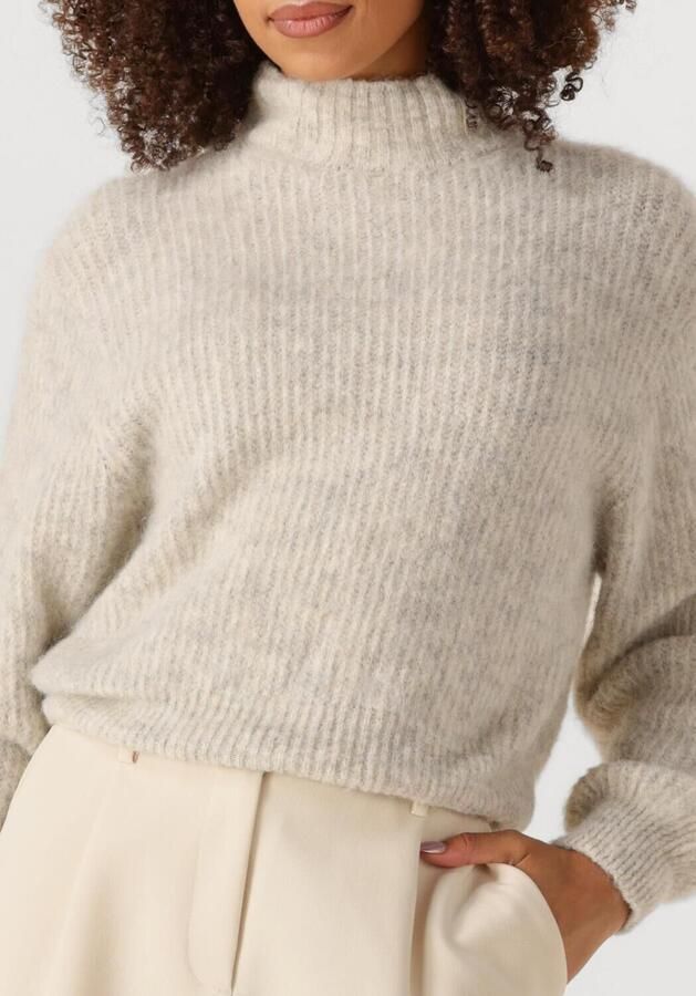 American vintage Gezellig Gebreide Trui met Oversized Pasvorm Gray Dames