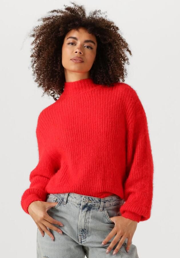 American vintage Gezellige Gebreide Trui met Oversized Pasvorm Red Dames - Foto 4