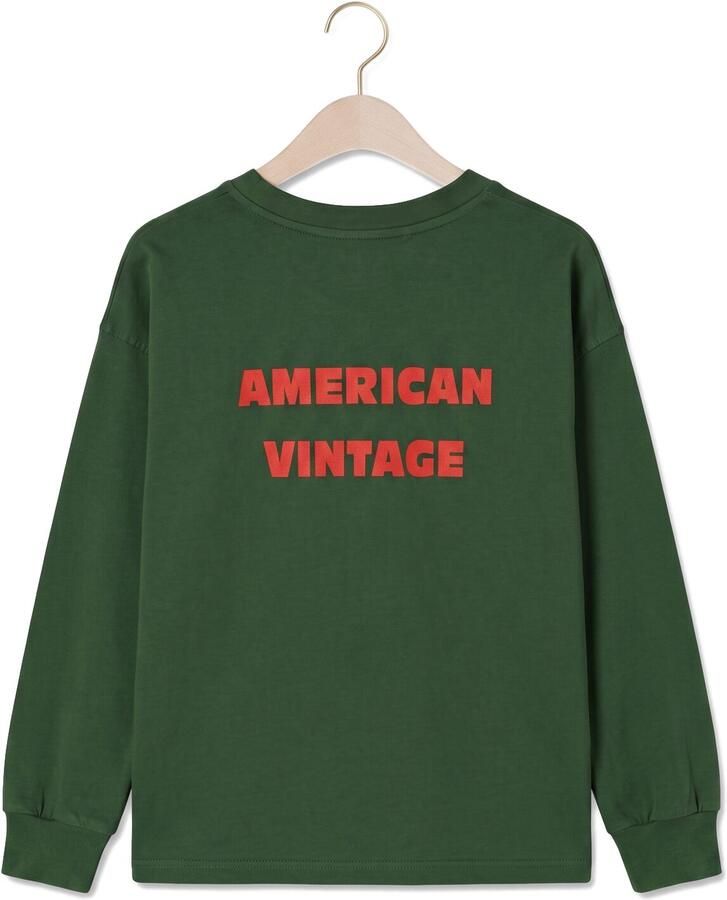 AMERICAN VINTAGE Meisjes Truien & Vesten Fizvalley Donkergroen - Foto 2
