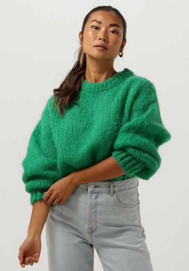 AMERICAN DREAMS Dames Truien & Vesten Leonnie Alpaca Pullover Groen - Foto 4
