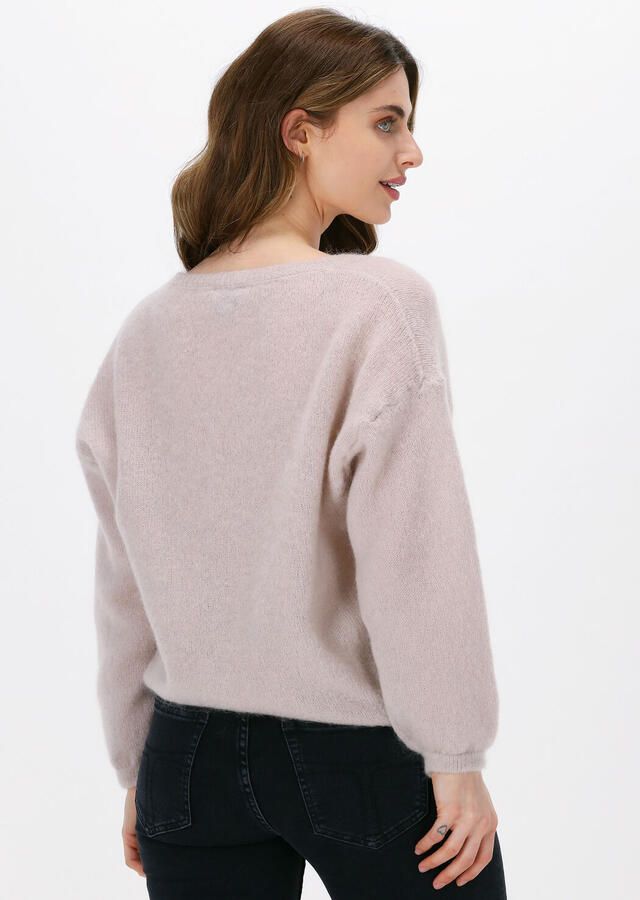 AMERICAN DREAMS Dames Truien & Vesten Silja V Neck Knit Beige - Foto 2