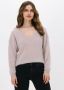 AMERICAN DREAMS Dames Truien & Vesten Silja V Neck Knit Beige - Thumbnail 1