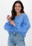 AMERICAN DREAMS Dames Truien & Vesten Milana Ls Mohair Knit Blauw - Thumbnail 1