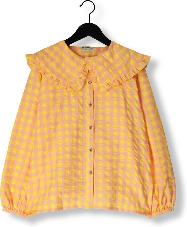 AMMEHOELA Meisjes Blouses Miley Geel - Foto 3