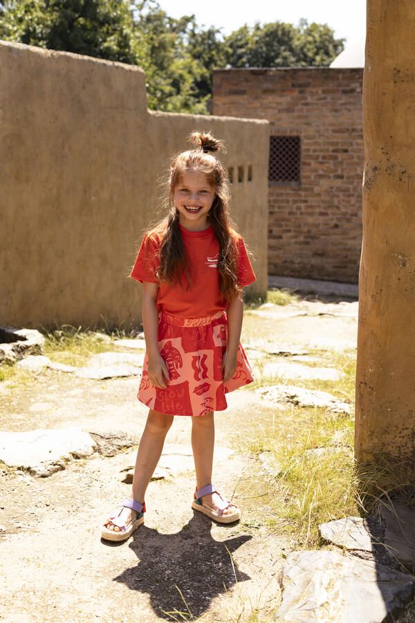 AMMEHOELA Meisjes Rokken Flynn Rood - Foto 2