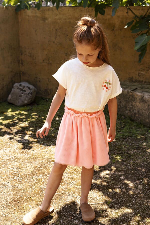 AMMEHOELA Meisjes Rokken Lilou Lichtroze - Foto 2