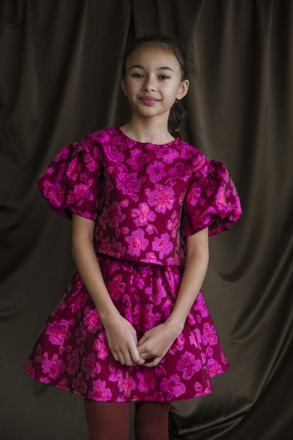 AMMEHOELA Meisjes Rokken Paris Roze - Foto 3