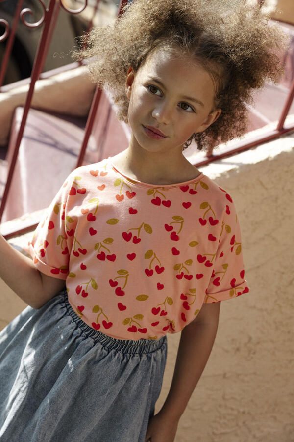 AMMEHOELA Meisjes Tops & T-shirts Hippie Roze - Foto 3