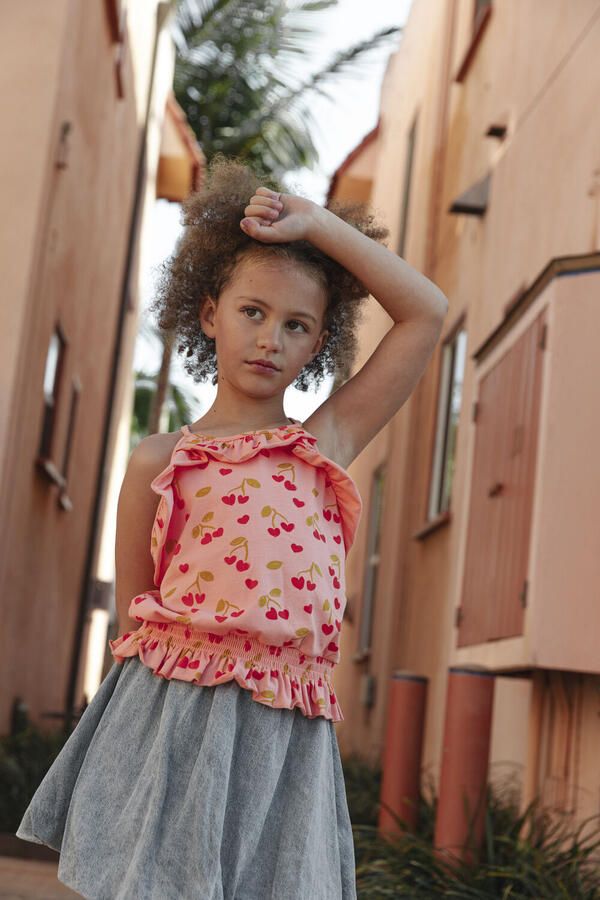 AMMEHOELA Meisjes Tops & T-shirts Juniper Koraal - Foto 2