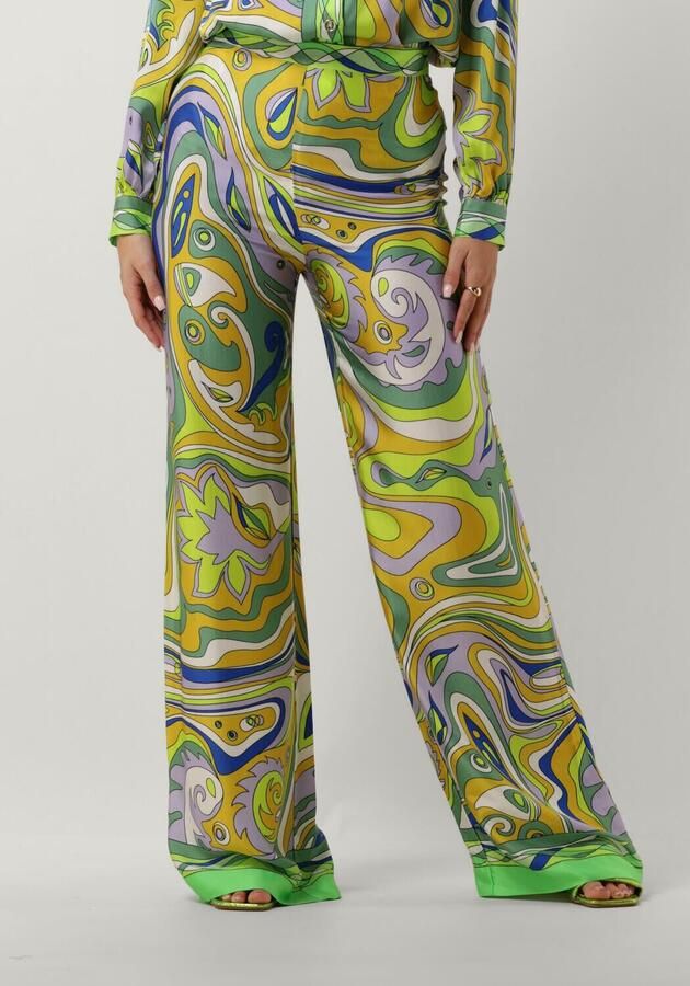 Ana Alcazar Groene Multi-Kleur Print Broeken Multicolor Dames - Foto 3