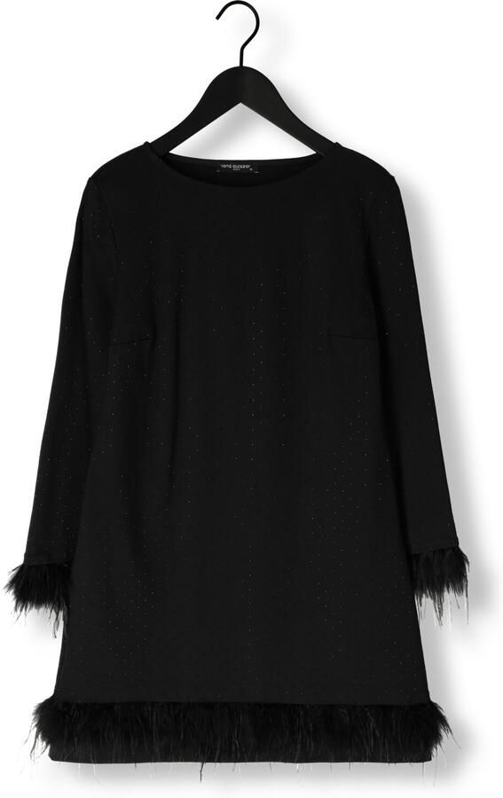 ANA ALCAZAR Dames Jurken Dress Feathers Zwart - Foto 3