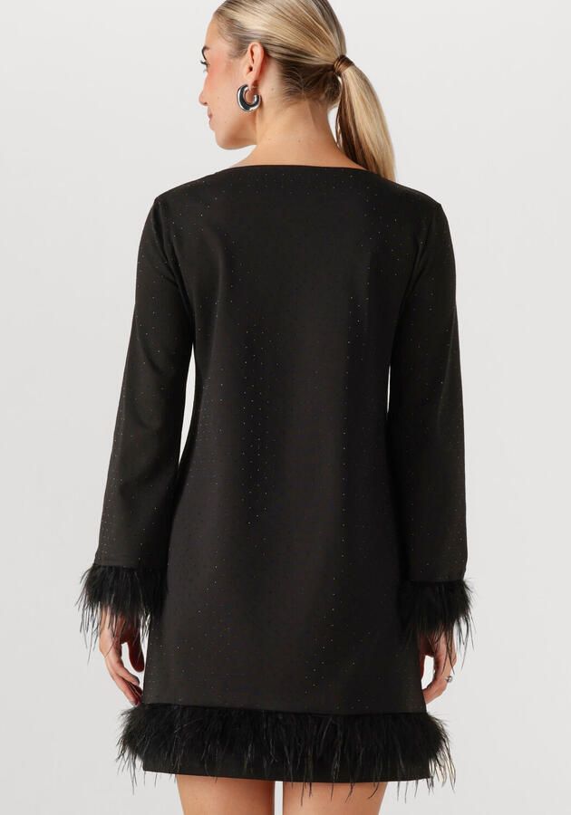 ANA ALCAZAR Dames Jurken Dress Feathers Zwart - Foto 2