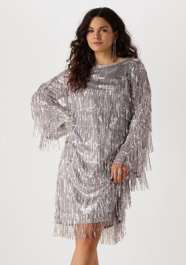 ANA ALCAZAR Dames Jurken Pure Sequins Dress Zilver - Foto 4