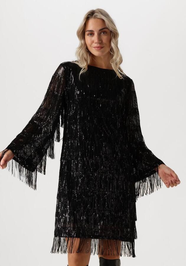 ANA ALCAZAR Dames Jurken Pure Sequins Dress Zwart - Foto 4