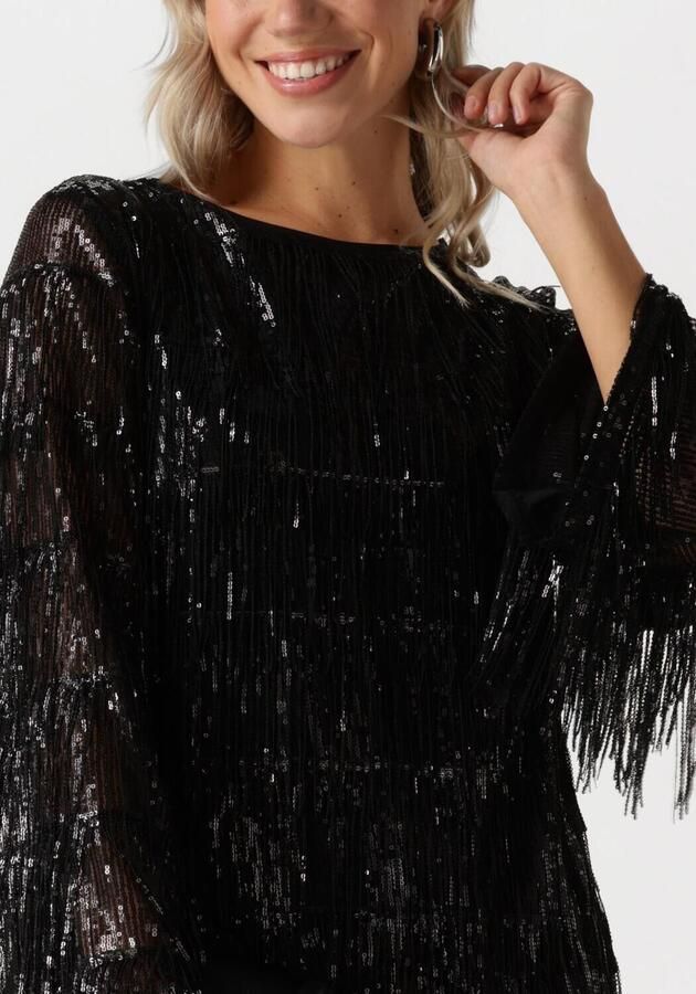 ANA ALCAZAR Dames Jurken Pure Sequins Dress Zwart - Foto 2