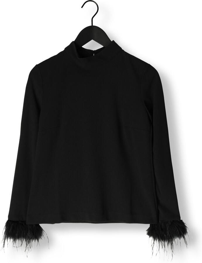 ANA ALCAZAR Dames Tops & T-shirts Top Feathers Zwart - Foto 2