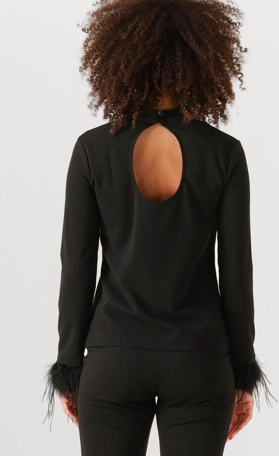 ANA ALCAZAR Dames Tops & T-shirts Top Feathers Zwart - Foto 4