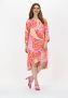 ANA ALCAZAR Dames Jurken Tunic Dress Okotex 100 Fsc Roze - Thumbnail 1
