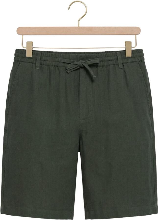 ANERKJENDT Heren Broeken Akjames Cot-linnen-vis Ss Short Donkergroen - Foto 2