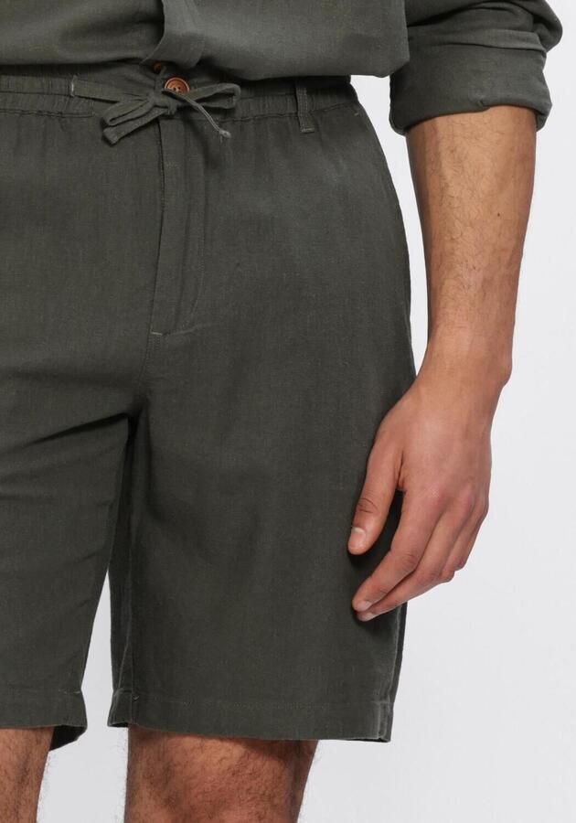ANERKJENDT Heren Broeken Akjames Cot-linnen-vis Ss Short Donkergroen - Foto 4