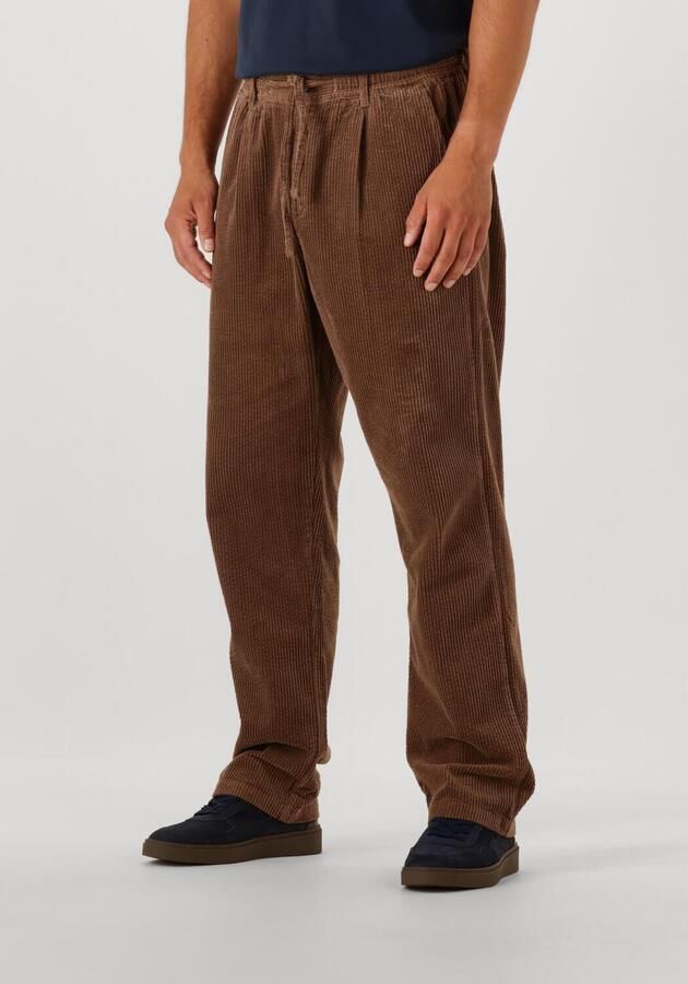 ANERKJENDT Heren Broeken Akjan Cord Pleat Pants Bruin - Foto 4