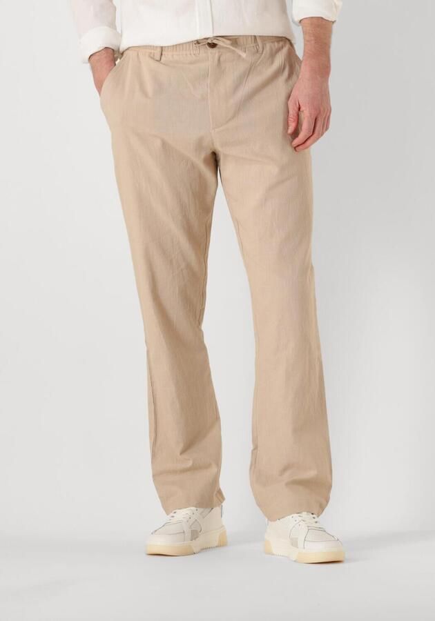 ANERKJENDT Heren Broeken Akjan Cot linen Ela Pants Beige - Foto 4