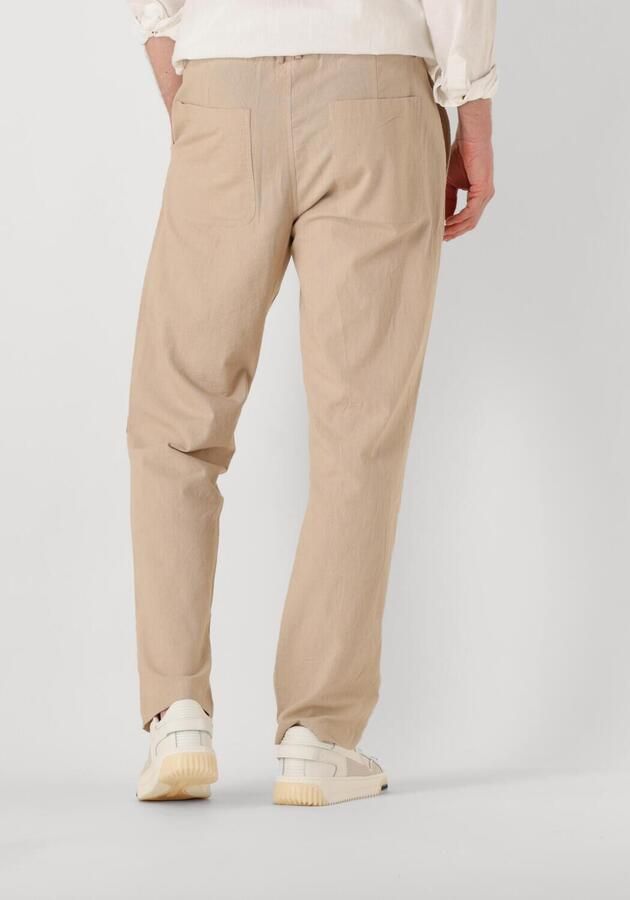 ANERKJENDT Heren Broeken Akjan Cot linen Ela Pants Beige