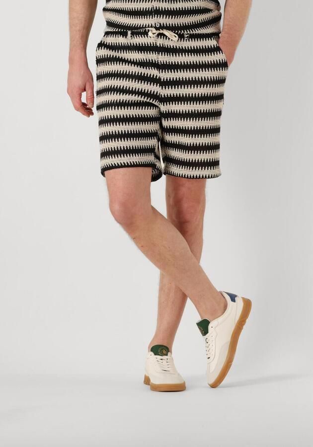 ANERKJENDT Heren Broeken Akjan Struc Stripe Shorts Ecru - Foto 4