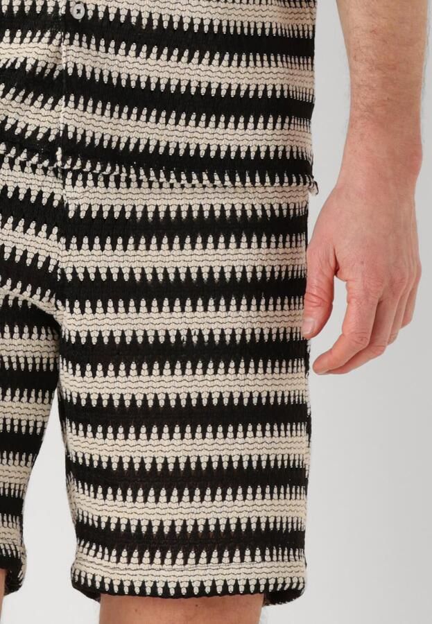 ANERKJENDT Heren Broeken Akjan Struc Stripe Shorts Ecru - Foto 3