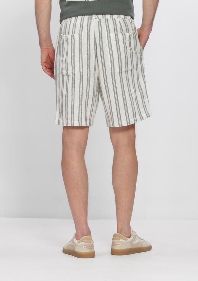ANERKJENDT Heren Broeken Akjan Struc Stripe2 Short Ecru - Foto 3