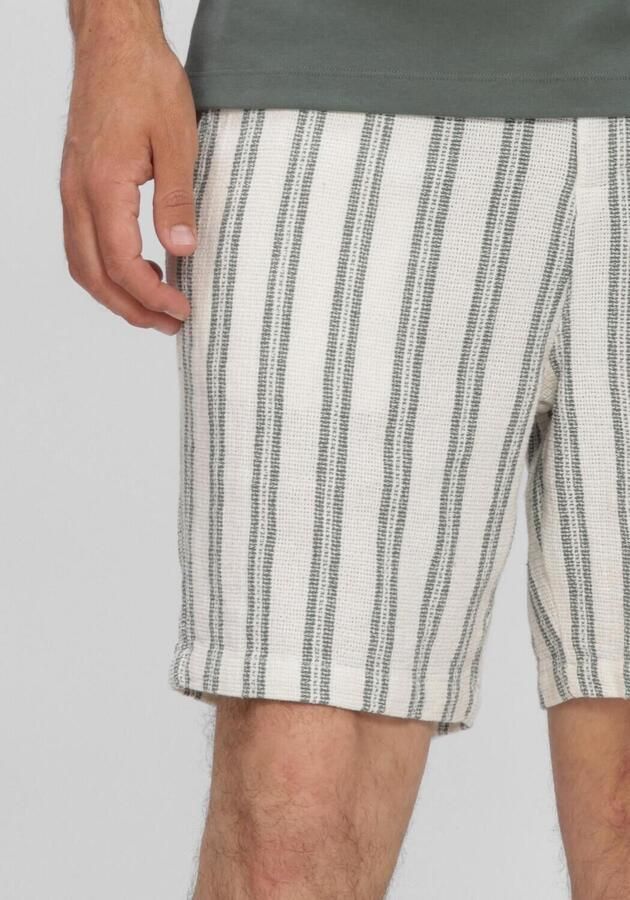 ANERKJENDT Heren Broeken Akjan Struc Stripe2 Short Ecru - Foto 4