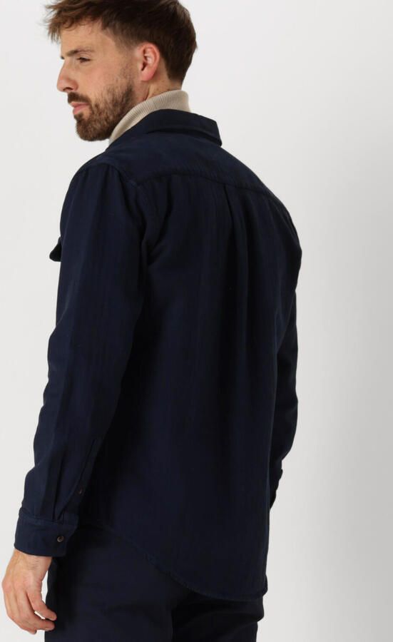 ANERKJENDT Heren Overhemden Akkonrad Herringbone Shirt Blauw - Foto 3