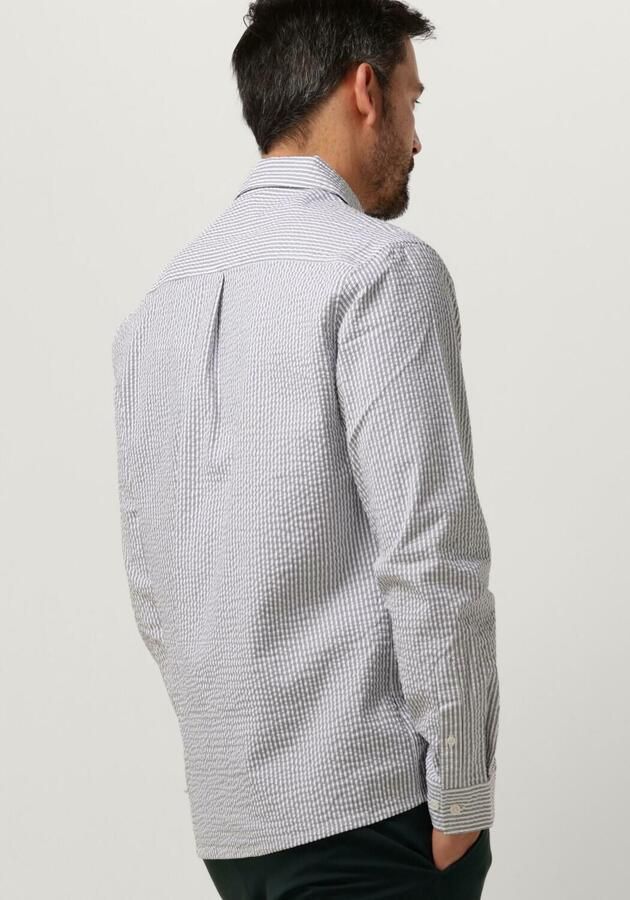 ANERKJENDT Heren Overhemden Akkurt L s Stripe Shirt Gebroken Wit - Foto 2