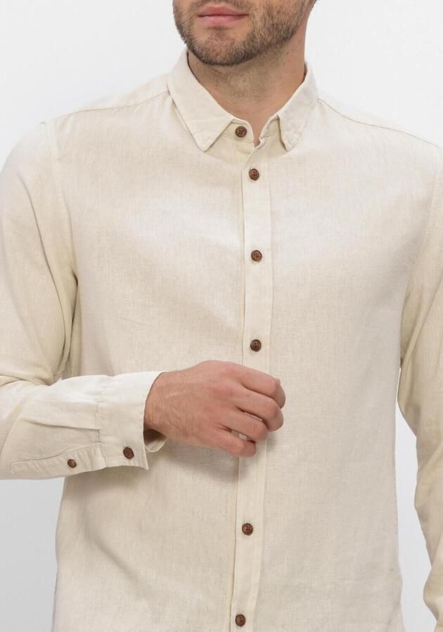 ANERKJENDT Heren Overhemden Akleif Cot linen vis L s Shirt Ecru - Foto 3