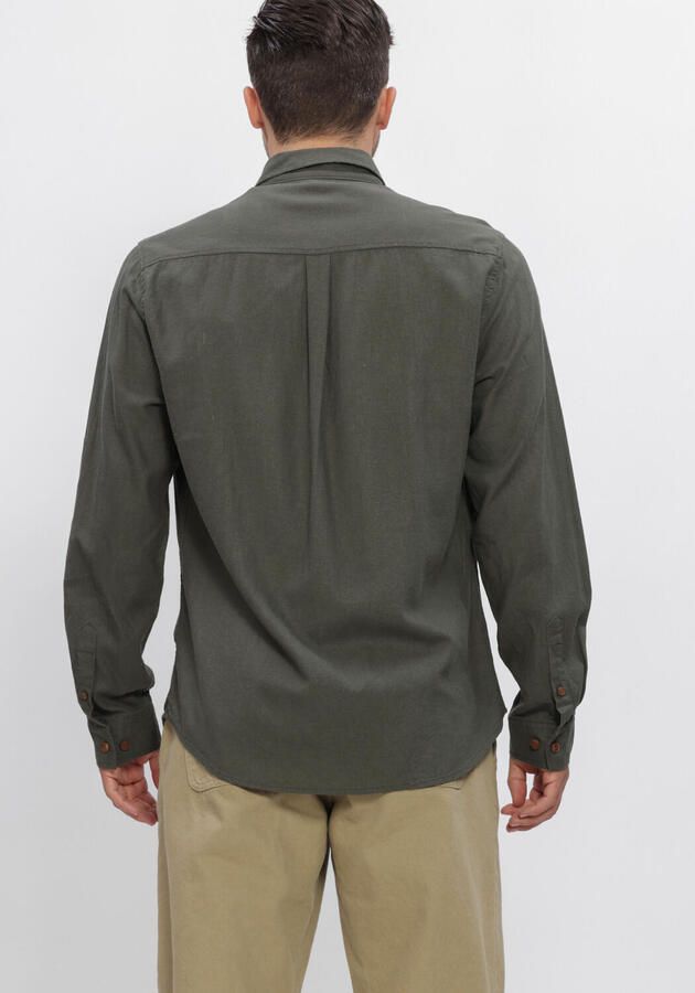 ANERKJENDT Heren Overhemden Akleif Cot linen vis L s Shirt Khaki - Foto 3