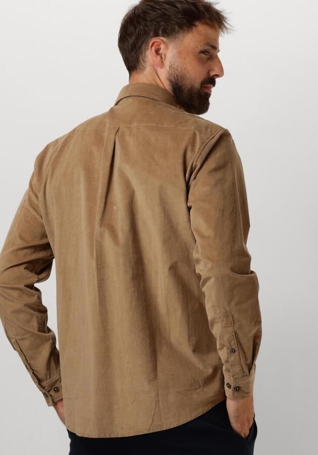 ANERKJENDT Heren Overhemden Akleif Solid Cord Shirt Beige