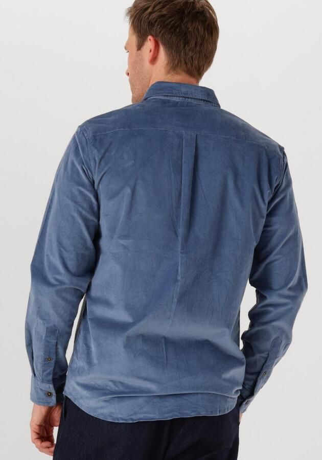 ANERKJENDT Heren Overhemden Akleif Solid Cord Shirt Blauw - Foto 2