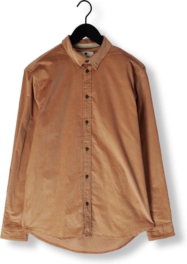 ANERKJENDT Heren Overhemden Akleif Solid Cord Shirt Camel
