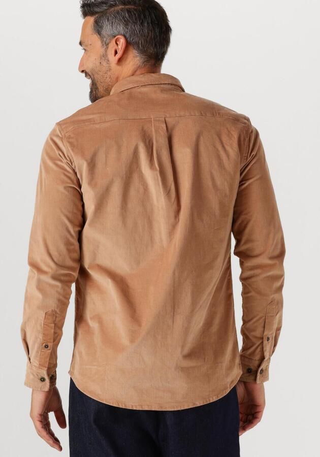 ANERKJENDT Heren Overhemden Akleif Solid Cord Shirt Camel - Foto 2