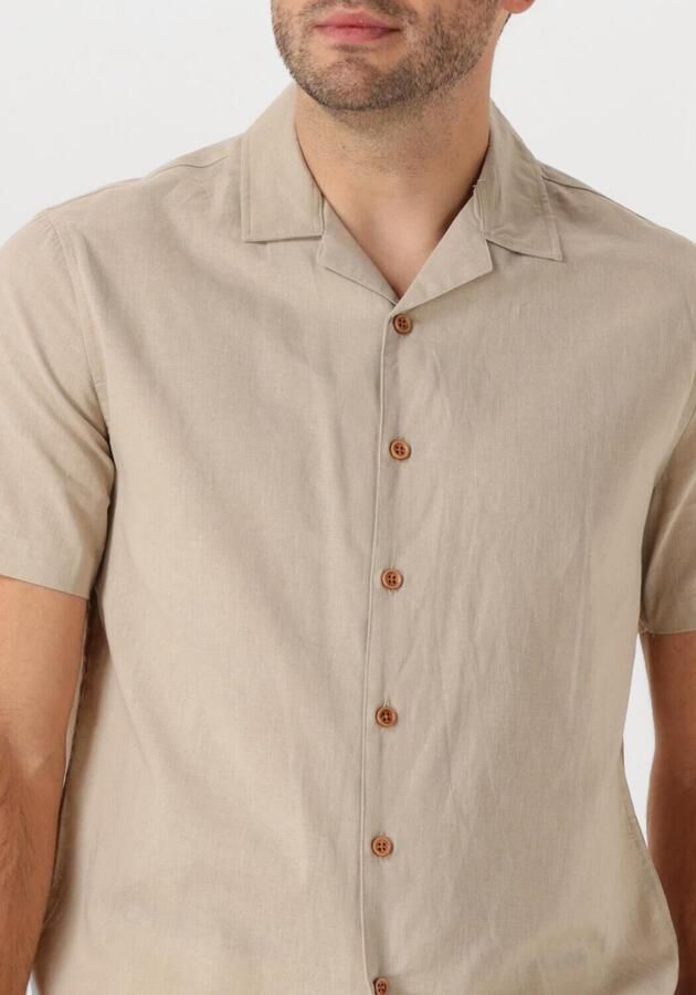 ANERKJENDT Heren Overhemden Akleo Sss Cot linen Shirt Beige - Foto 3