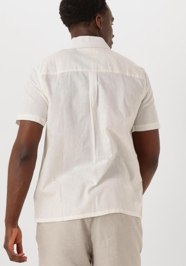 ANERKJENDT Heren Overhemden Akleo Sss Cot linen Shirt Wit - Foto 3