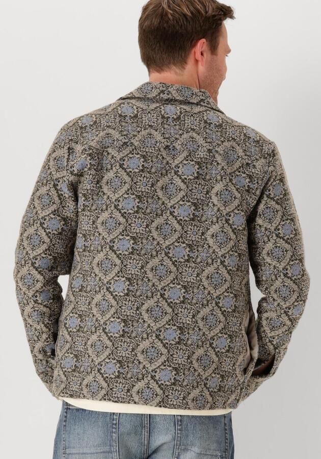 Anerkjendt Blauw Jacquard Overshirt voor Mannen Multicolor Heren - Foto 2