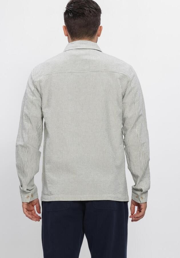 ANERKJENDT Heren Overshirts Akodin Stripe Overshirt Groen - Foto 3