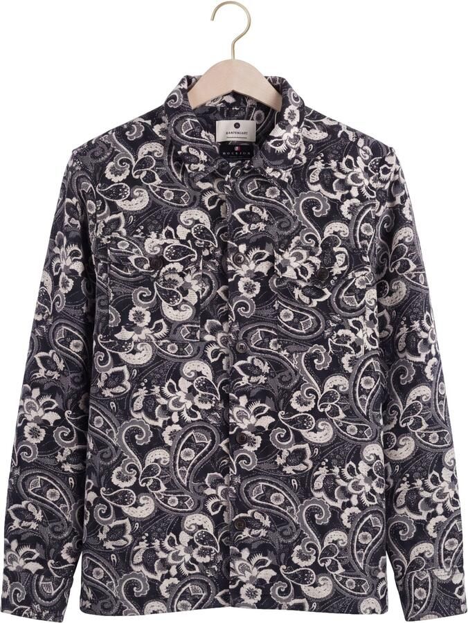 ANERKJENDT Heren Overshirts Akoscar Caster2 Jacq Overshirt Donkerblauw - Foto 2