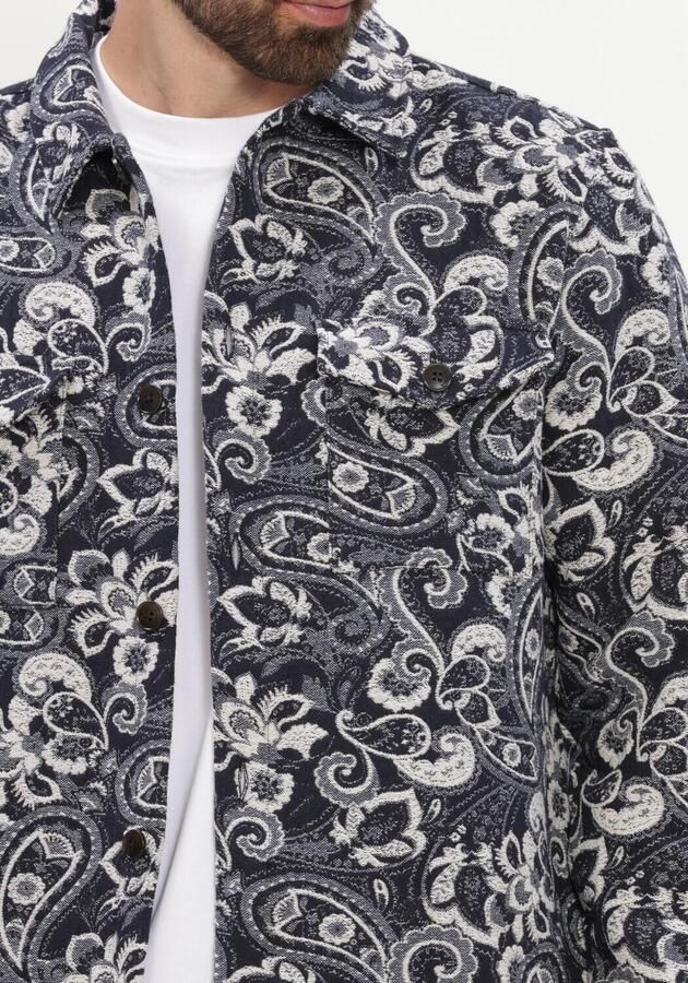 ANERKJENDT Heren Overshirts Akoscar Caster2 Jacq Overshirt Donkerblauw - Foto 4