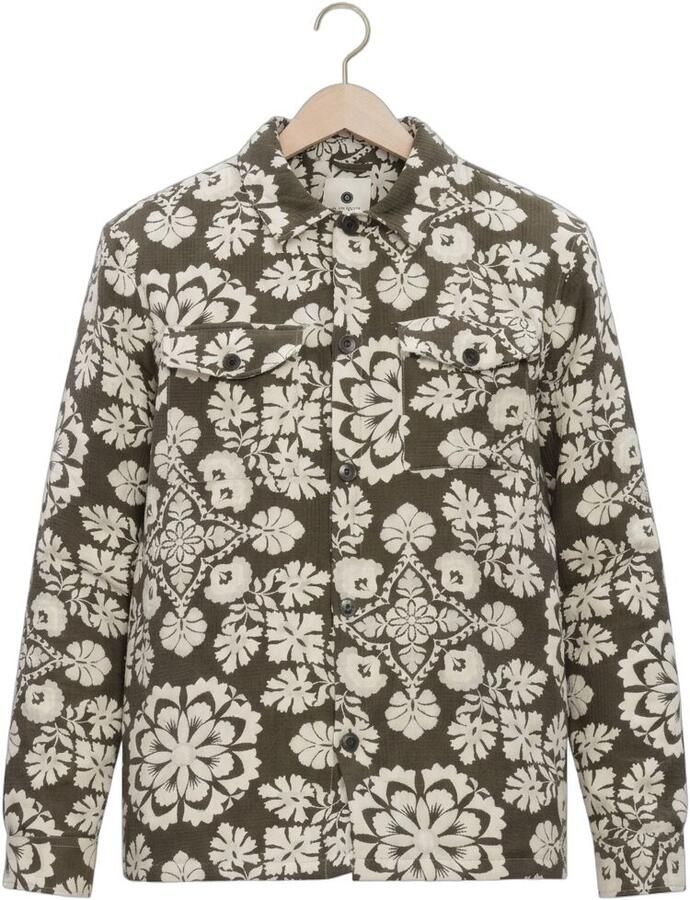 ANERKJENDT Heren Overshirts Akoscar Flower Jacq Overshirt Donkergroen - Foto 2